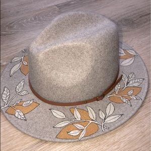 Custom painted floral summer hat